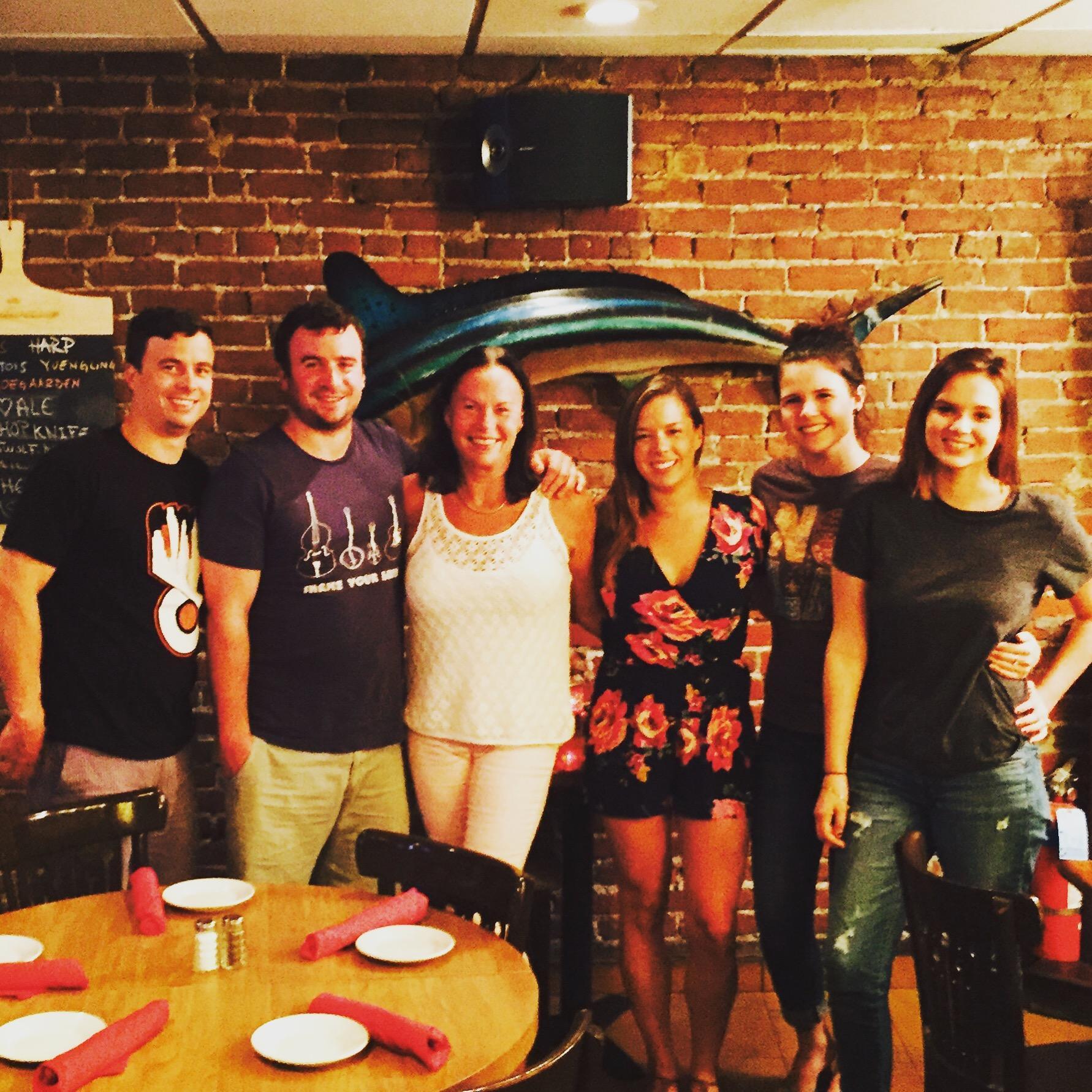 Lauren with Mom & siblings- Chris, Will, Olivia & Caroline
