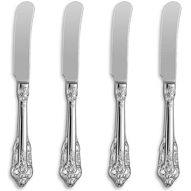 KEAWELL Gorgeous 6.9" Butter Spreader, 18/10 Stainless Steel, Set of 4, Butter Knife