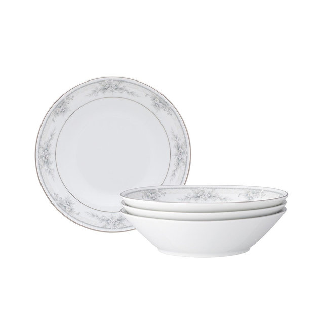 Noritake Sweet Leilani Set of 4 Soup Bowls, Service For 4