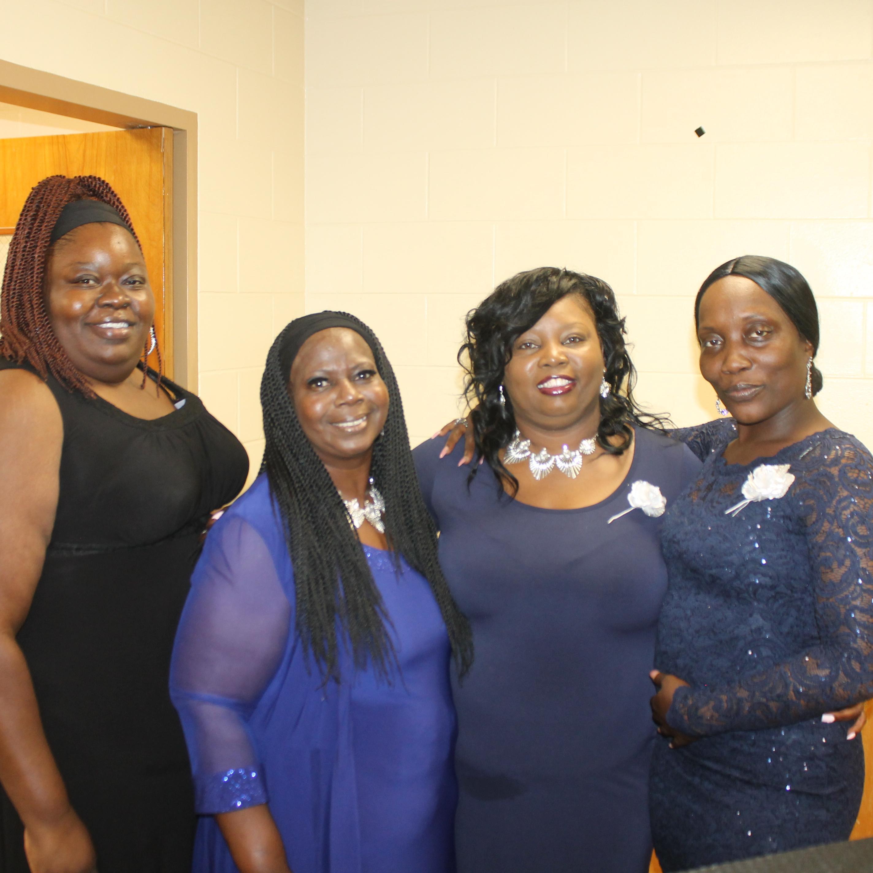 Ladies at work and looking fabulous as ever.