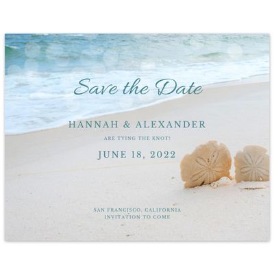 Teal, Blue Wedding Digital Save the Date - Havasu Classic