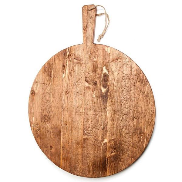 Reclaimed Pine Wood Round Charcuterie / Pizza Board