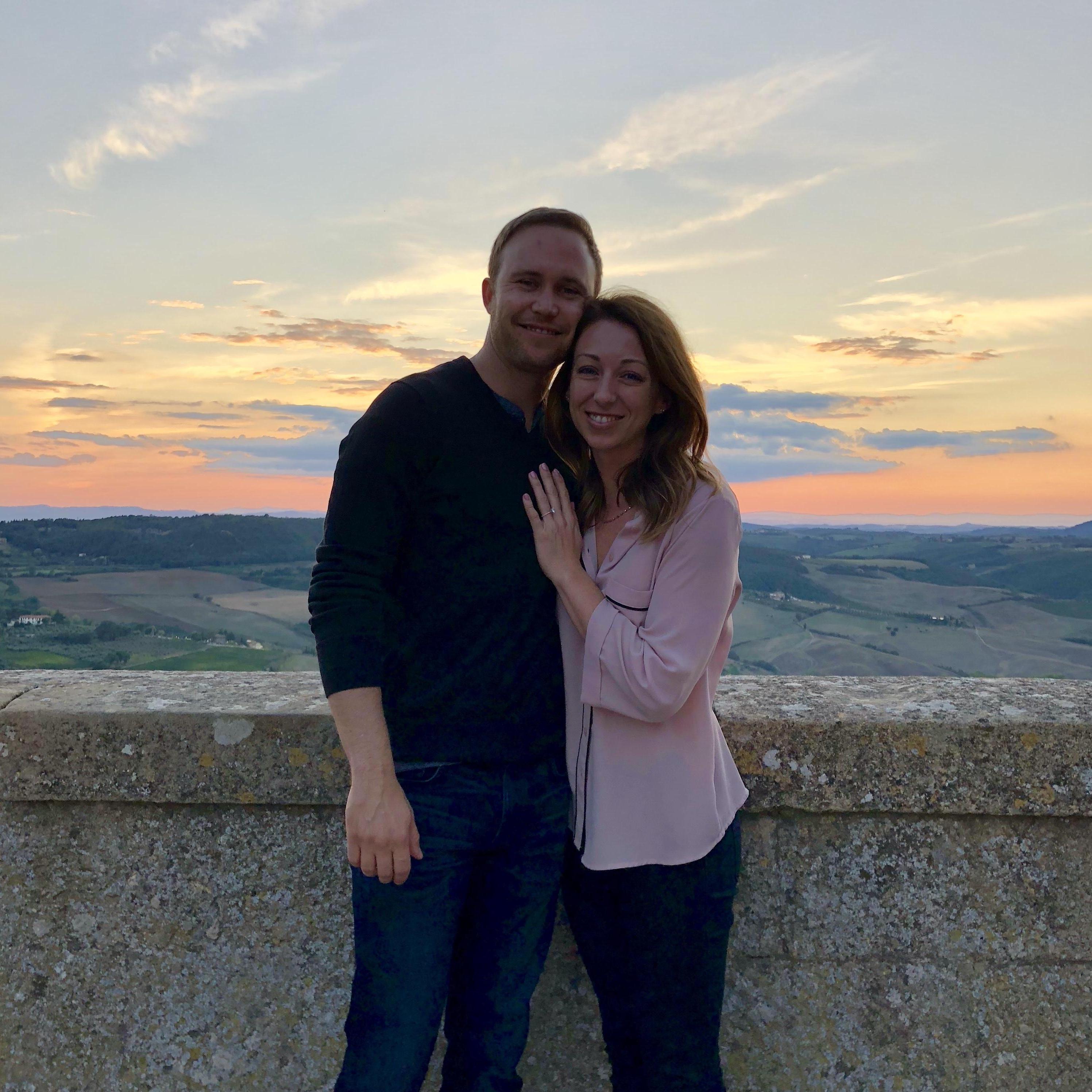 Continuing our engagement trip to Montepulciano.