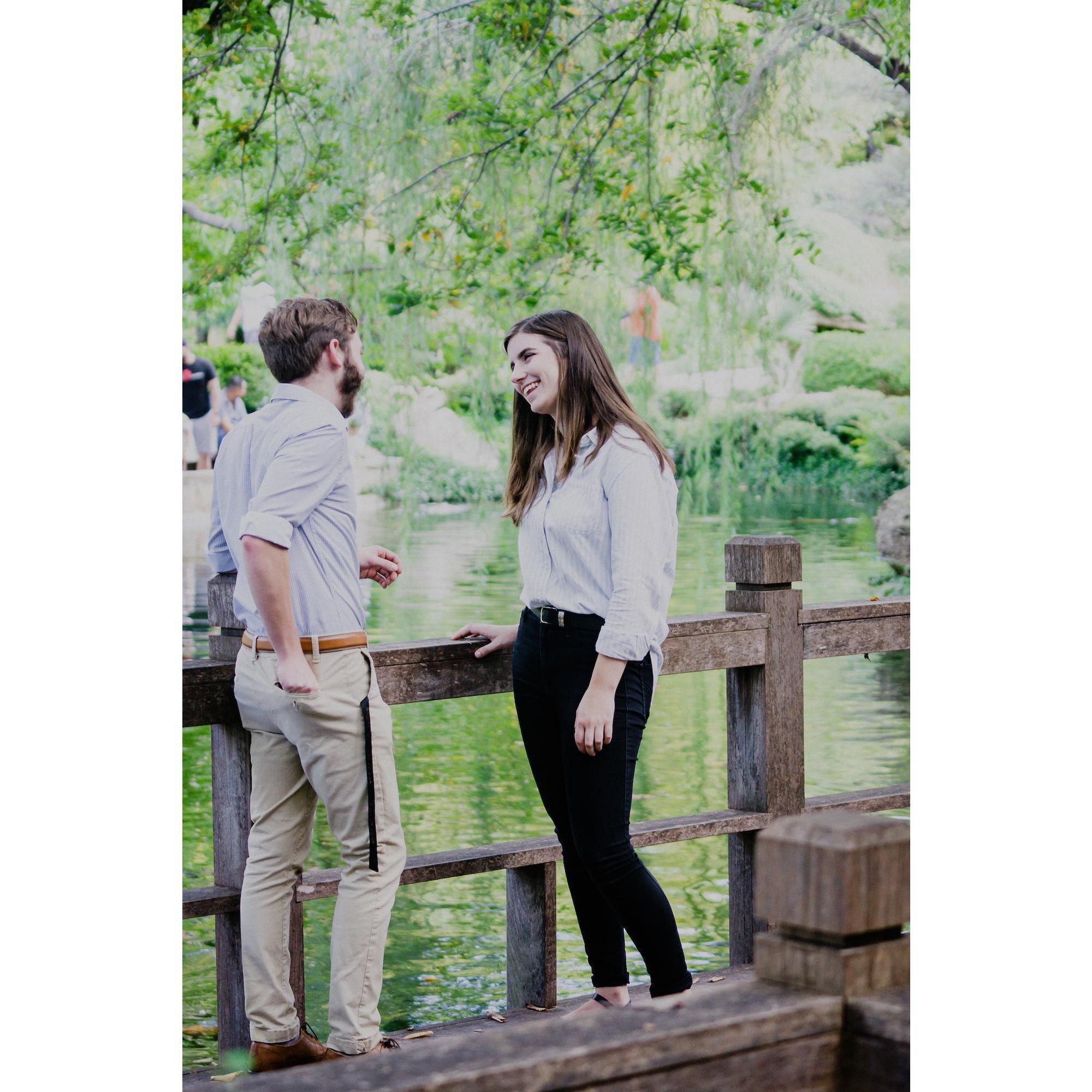 This was right after a garden security guard asked Ryan if the photographer hiding in the bushes was his...we had a great laugh. :)