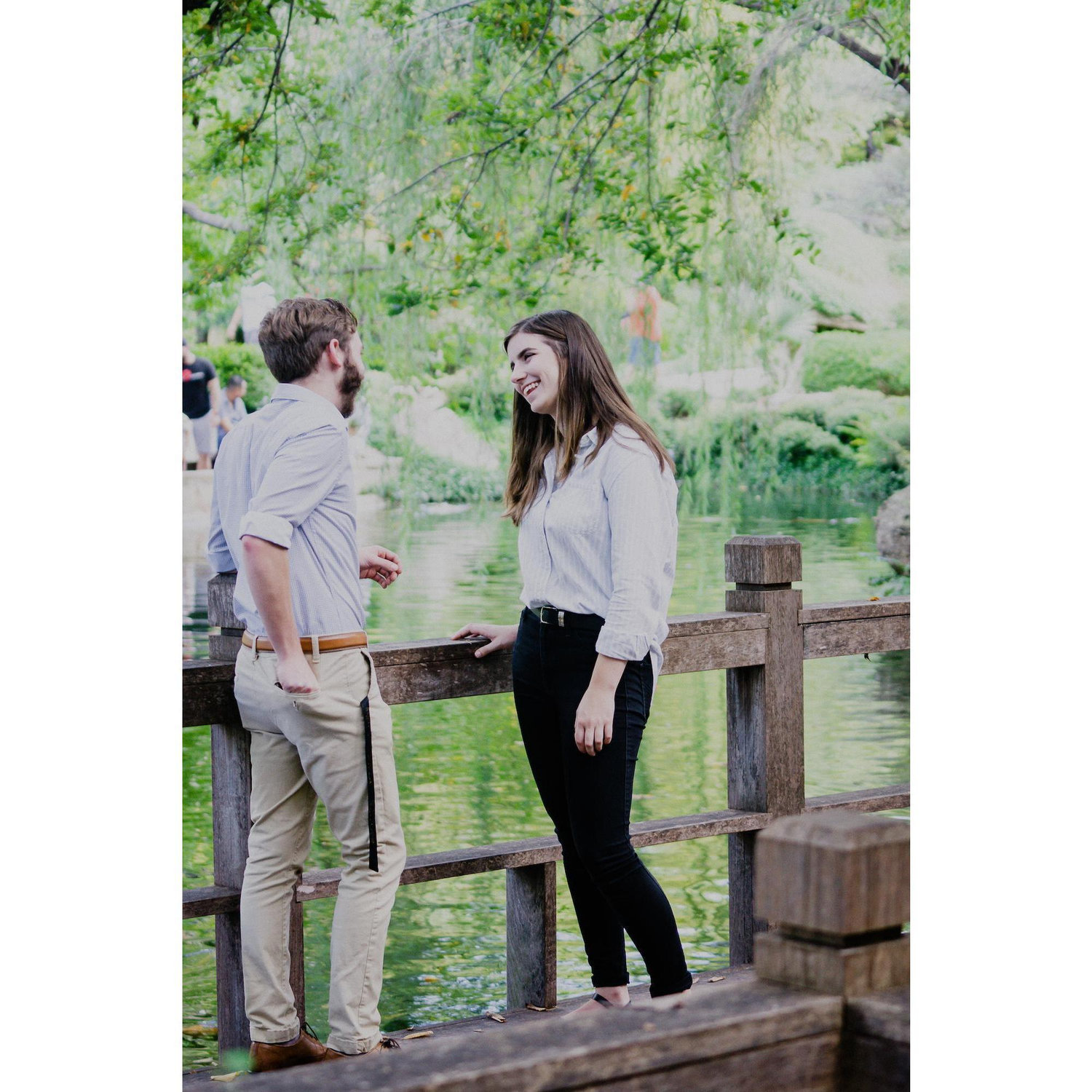 This was right after a garden security guard asked Ryan if the photographer hiding in the bushes was his...we had a great laugh. :)