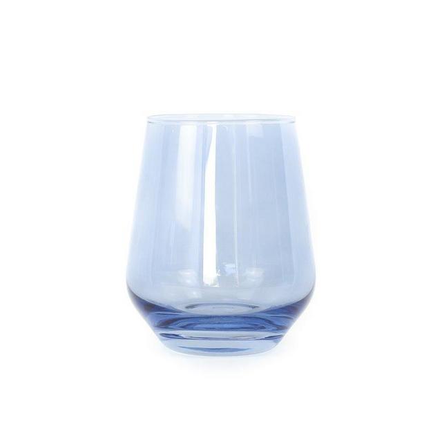 Estelle Colored Wine Stemless - Set of 2 {Cobalt Blue}