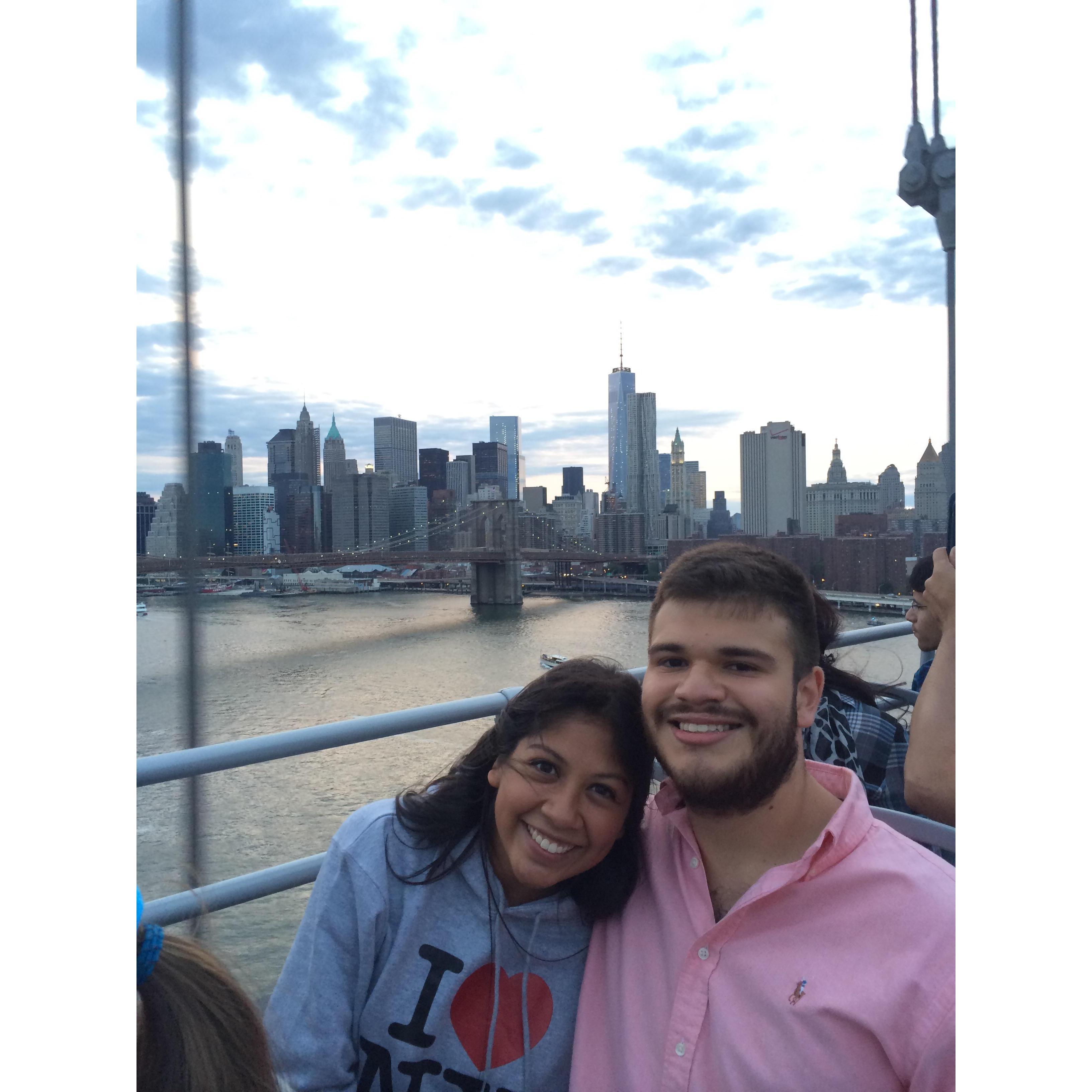 The first of many New York trips together!