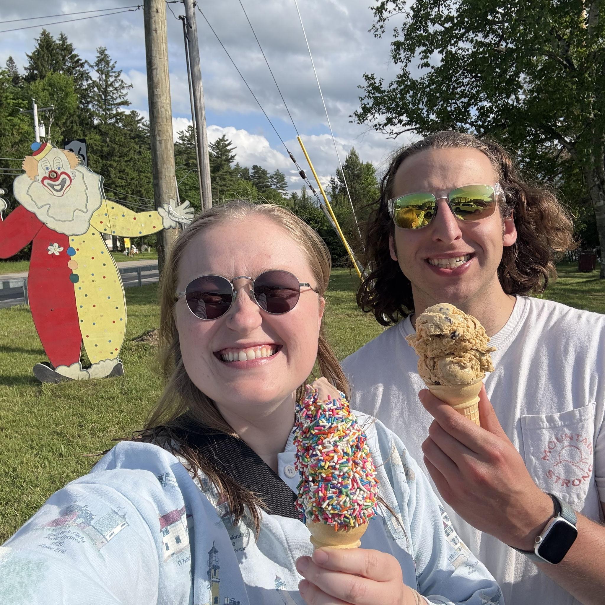 Ice Cream at Saranac Lake, NY