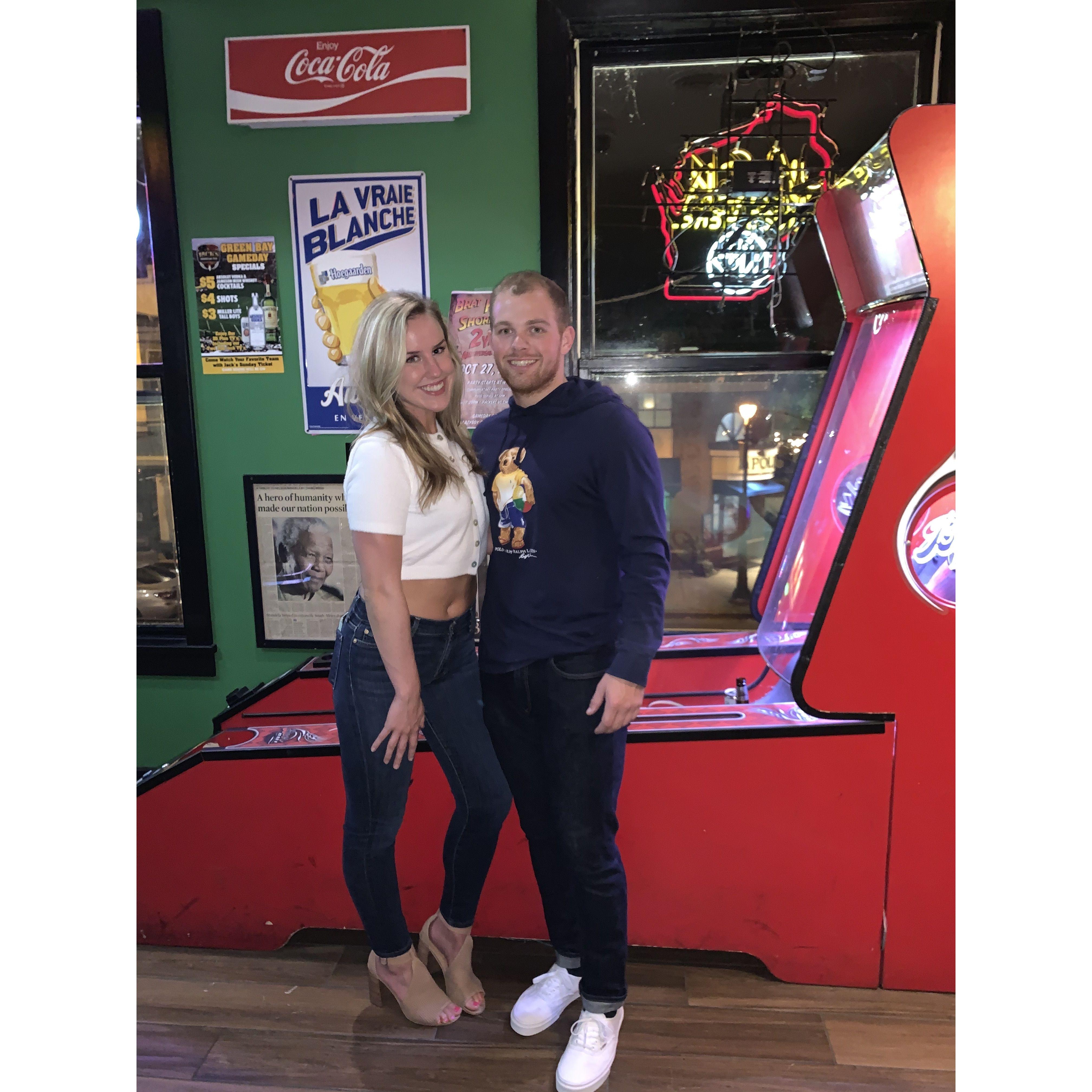 First night out after Brenden moved to Milwaukee