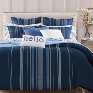 Charter Club - Embroidered Lattice 3-Piece Comforter Set