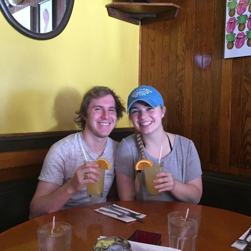 Our first Vacation together in Newport, RI! We highly recommend drinking mimosas on the beach.