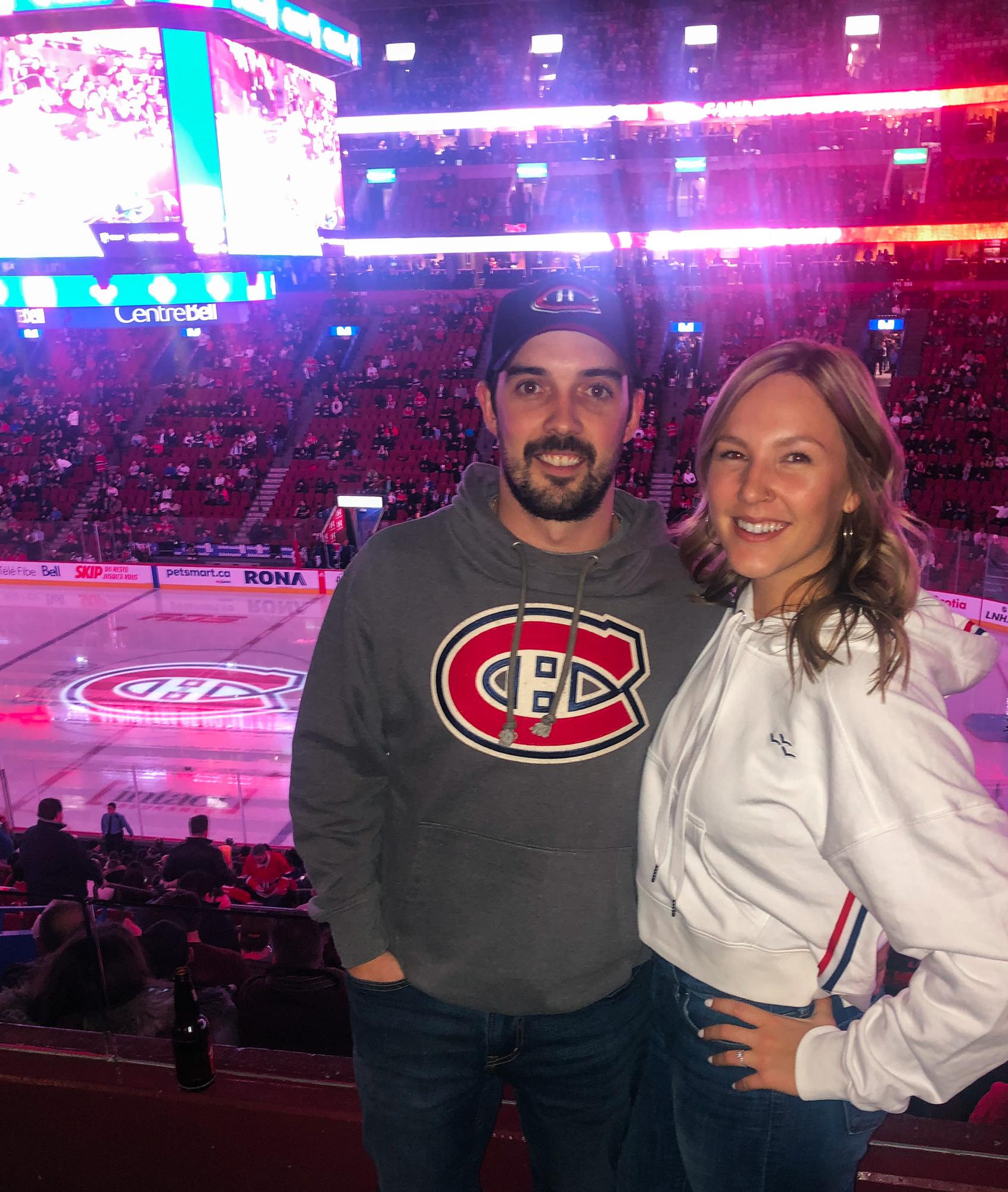 Emma’s first Habs game!