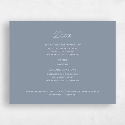 Dusty Blue Wedding Enclosure - Richmond