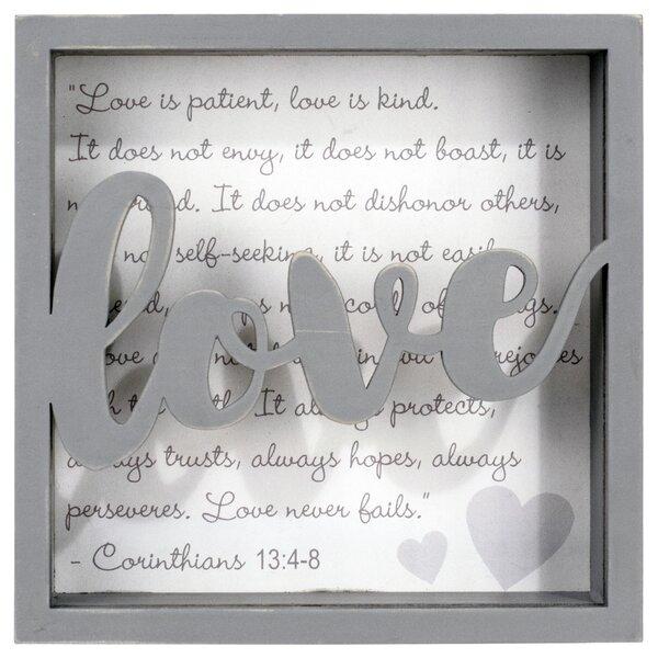 Torain Love Dimensional Decorative Plaque