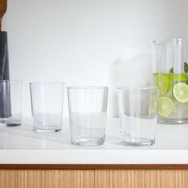 Bodega Glassware , Tumbler , Glass , Clear , Set of 4