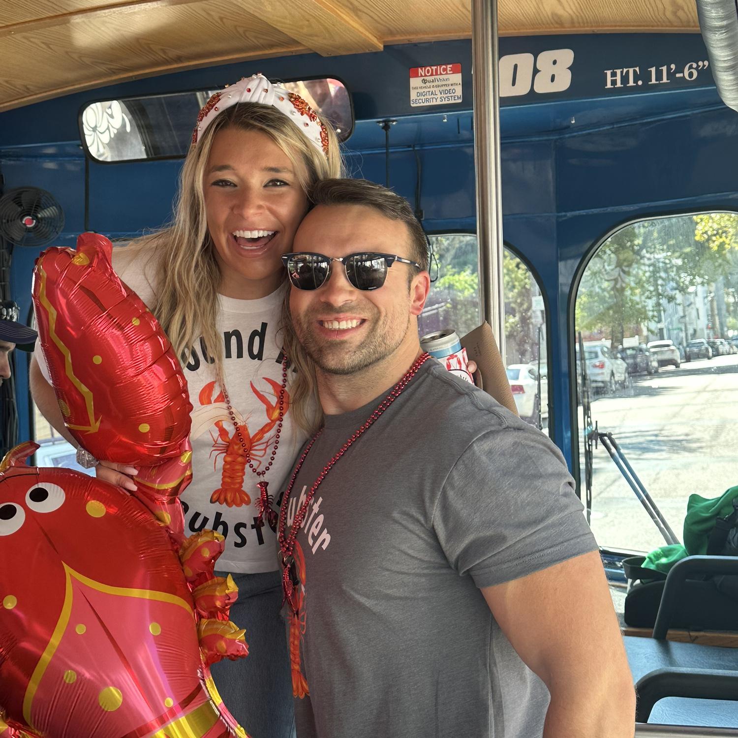 Our engagement party! Found my Laubster 🦞