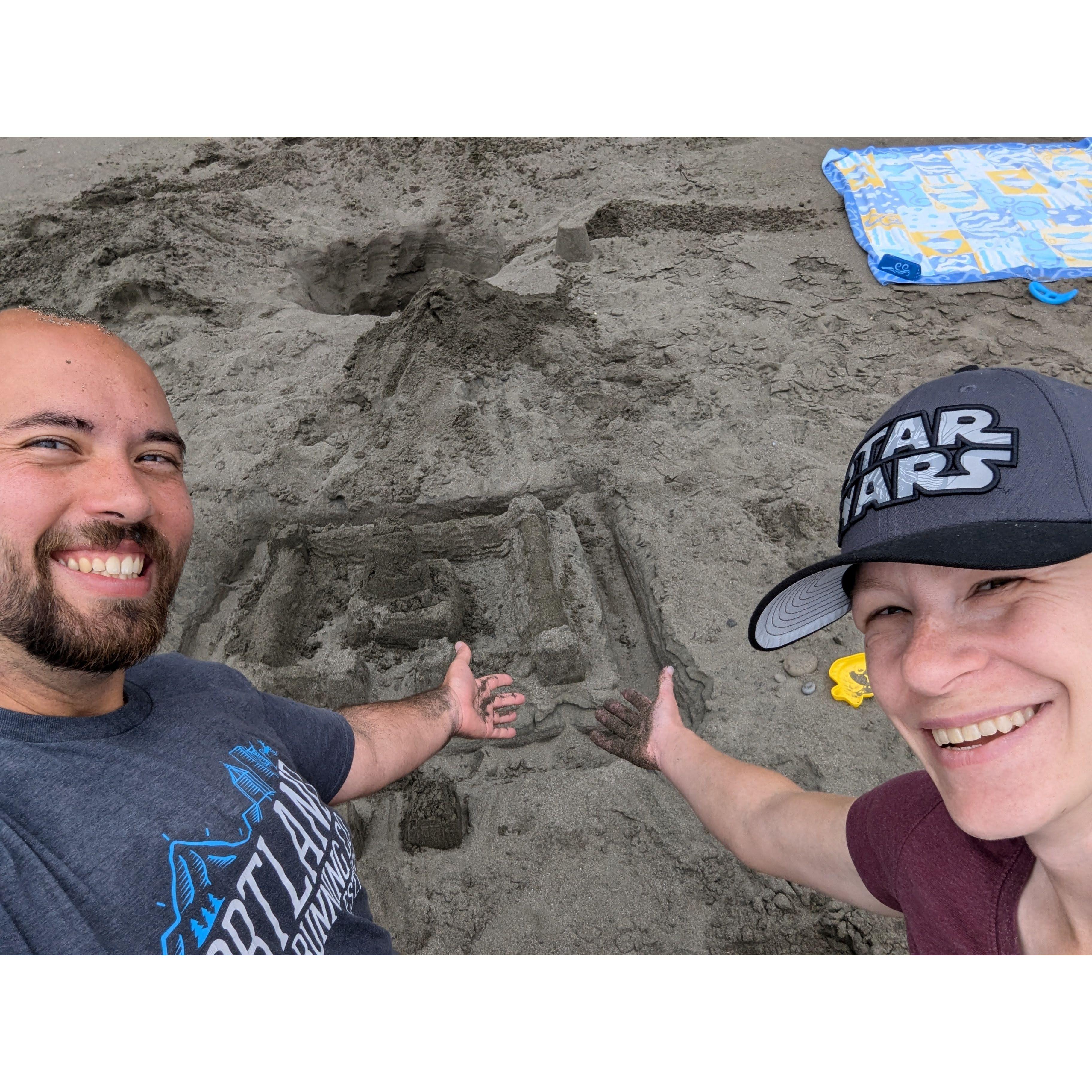 The sand city we built in Brookings, OR