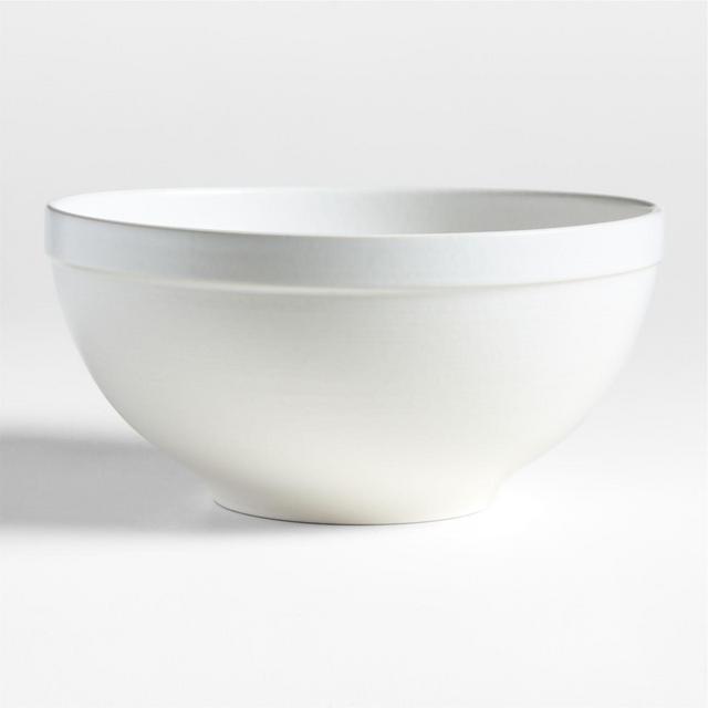 Villa White 10" Stoneware Serving Bowl