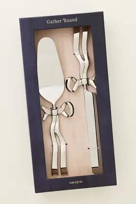 Benedita Stainless Steel Bow Cake Serve Set