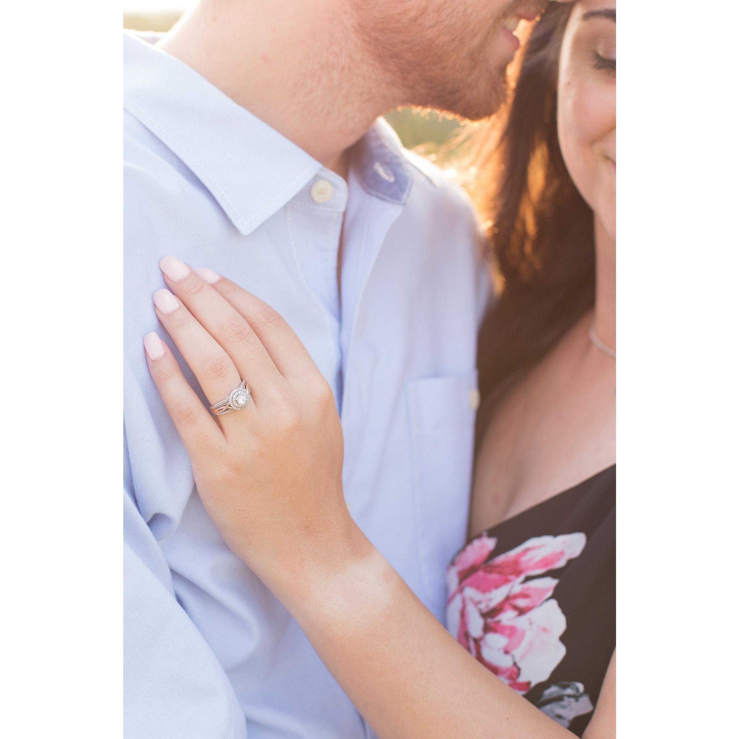 Here I whispered "Nice watch tan" in her ear.