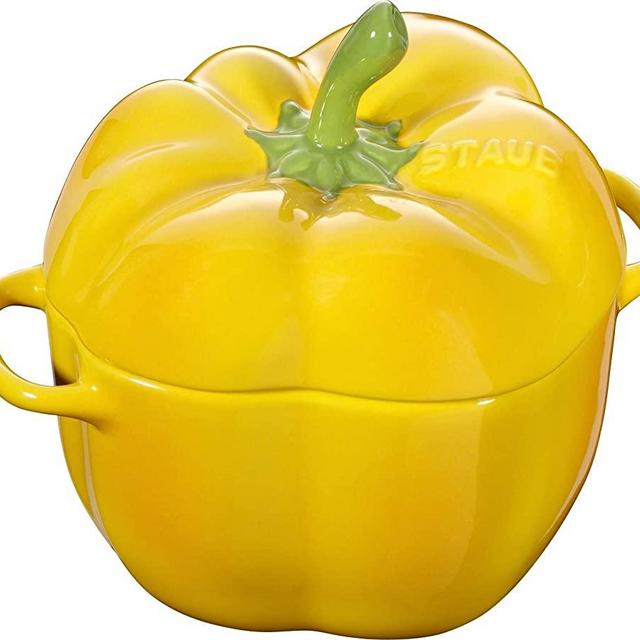 STAUB Zwilling Ceramic by Paprika Cocotte Yellow Ceramic Height 10.7 cm x Width 15.1 cm Volume 0.47 L