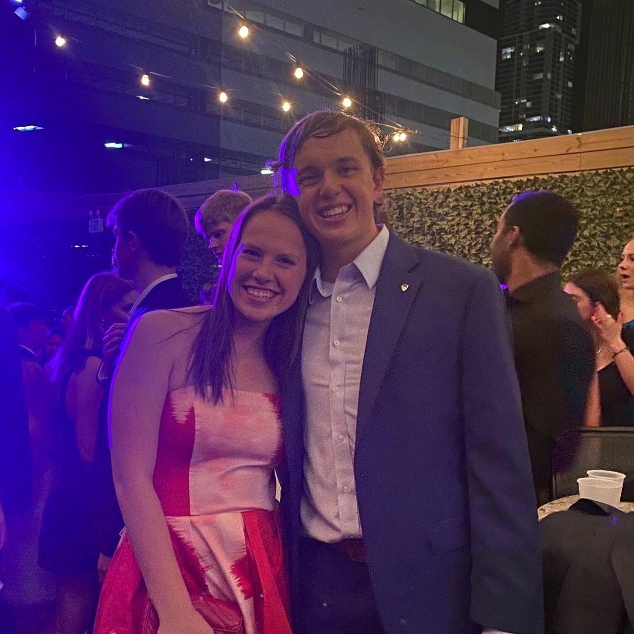 Carter and Rachel at a BYX semi in Austin. They stayed with Danielle Patterson's college roommate!