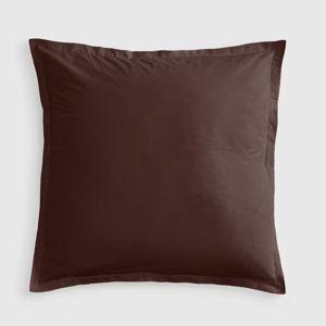Organic Brushed Cotton Euro Sham in Espresso