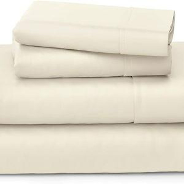 Cosy House Collection Luxury Bamboo Sheets - Blend of Rayon Derived from Bamboo - Cooling & Breathable, Silky Soft, 16-Inch Deep Pockets - 4-Piece Bedding Set - Queen, Cream