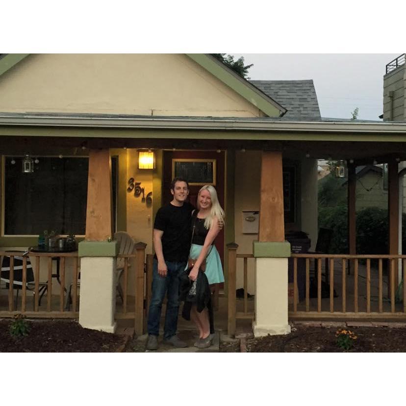 Our first house together in Denver