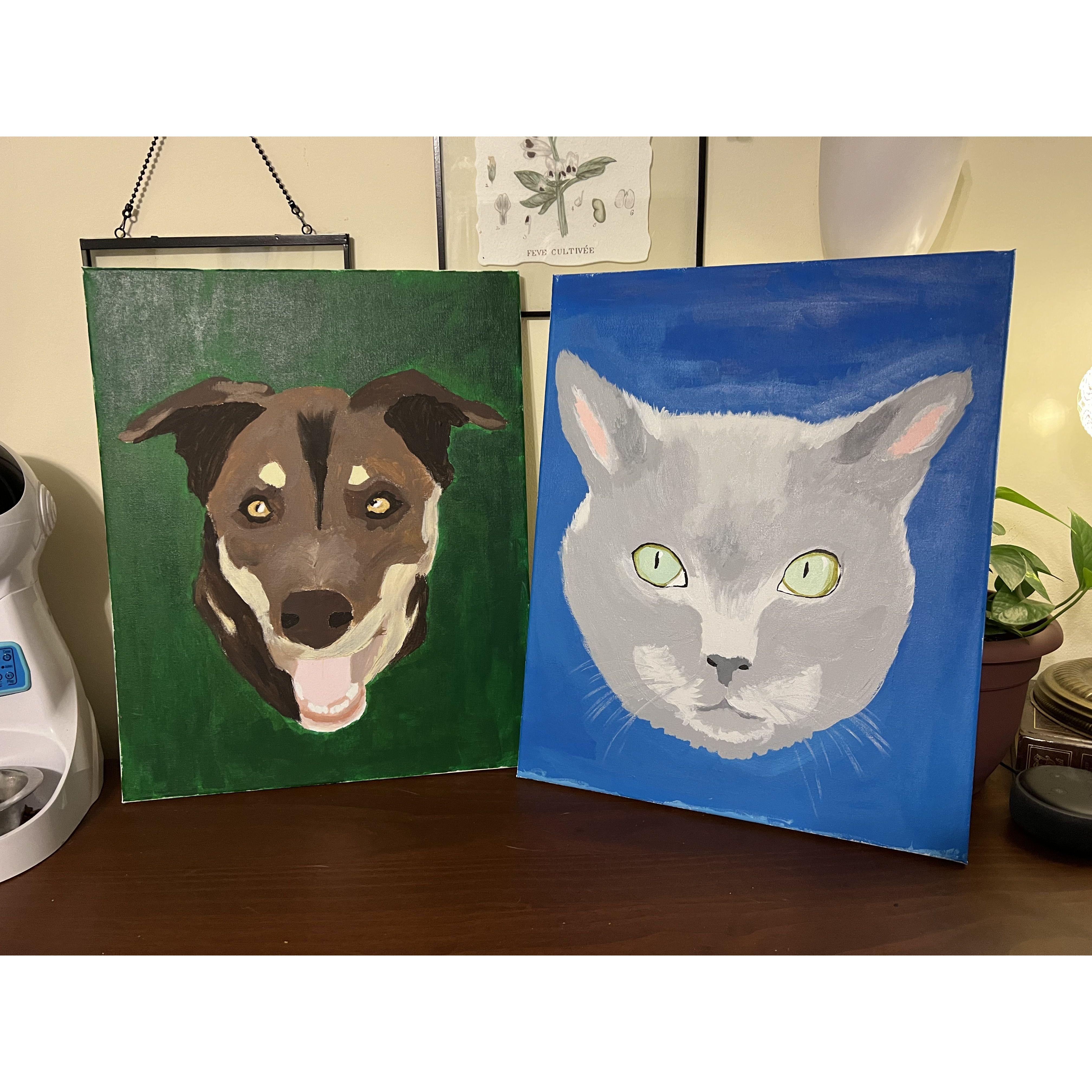 Kailee painted Topher, Brandon painted Oliver | Our kids <3