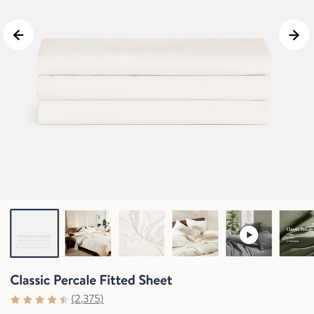 Classic Percale Fitted Sheet