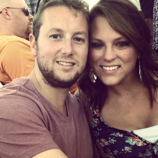 This is one of our very first pictures together when we started dating. We were at the Mumford and Sons concert!