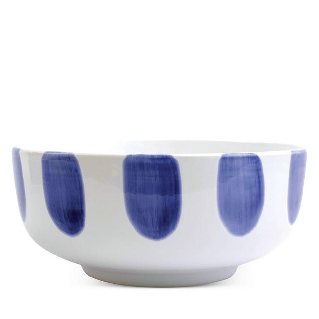 VIETRI Santorini Dot Large Footed Serving Bowl
