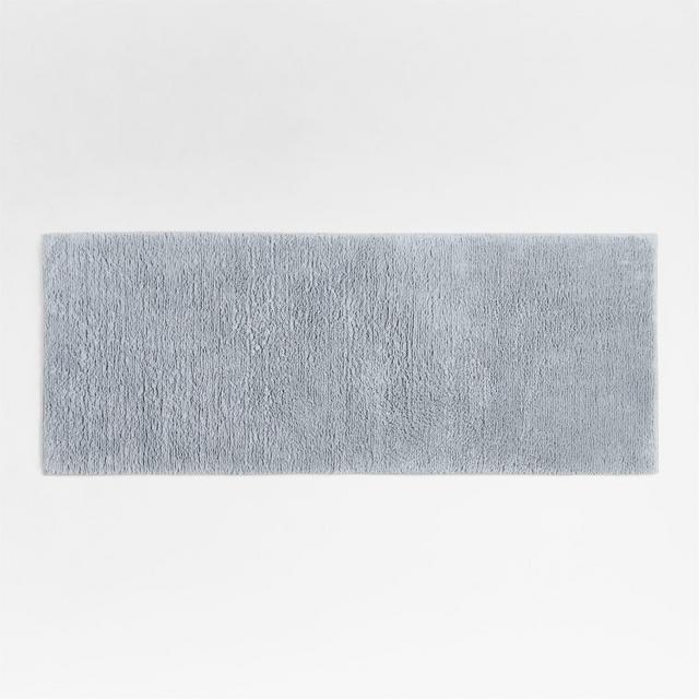 Rylan Organic Cotton Mist Blue Bath Mat 24"x60"