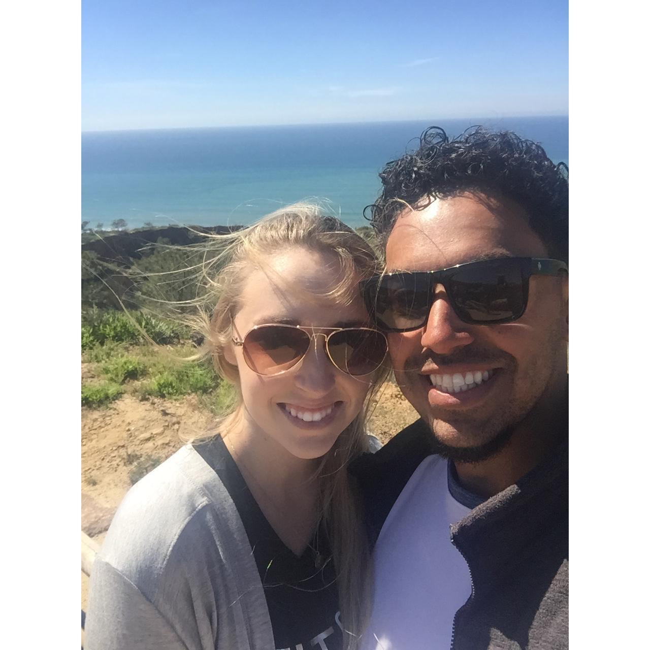 Beach hike in California.  January, 2017