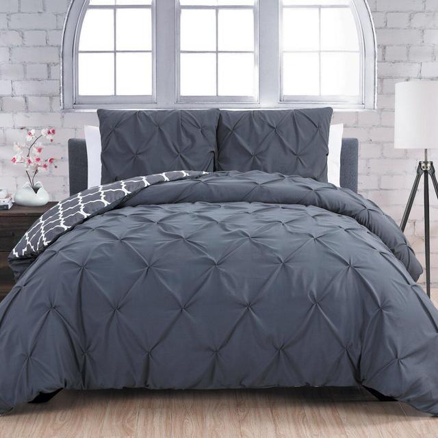 Mcleod 3 Piece Reversible Duvet Cover Set