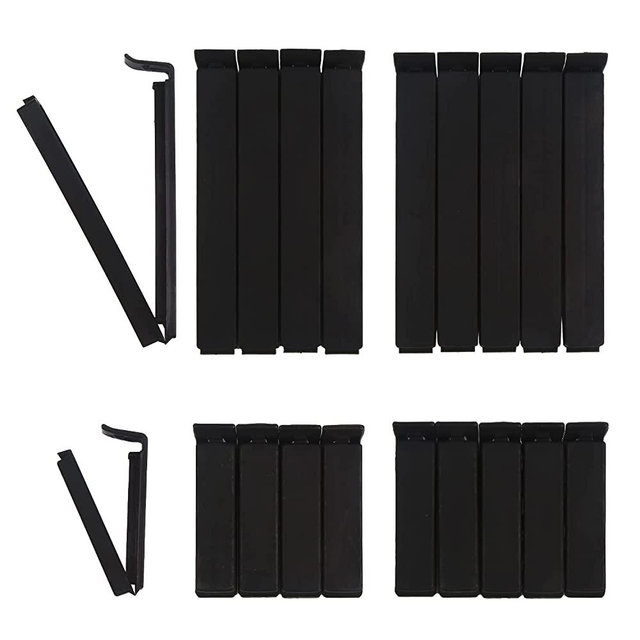DIYASY Food Bag Clips,30 Pack Plastic Snack Sealing Clip for Food Storage & Packages Assorted Sizes