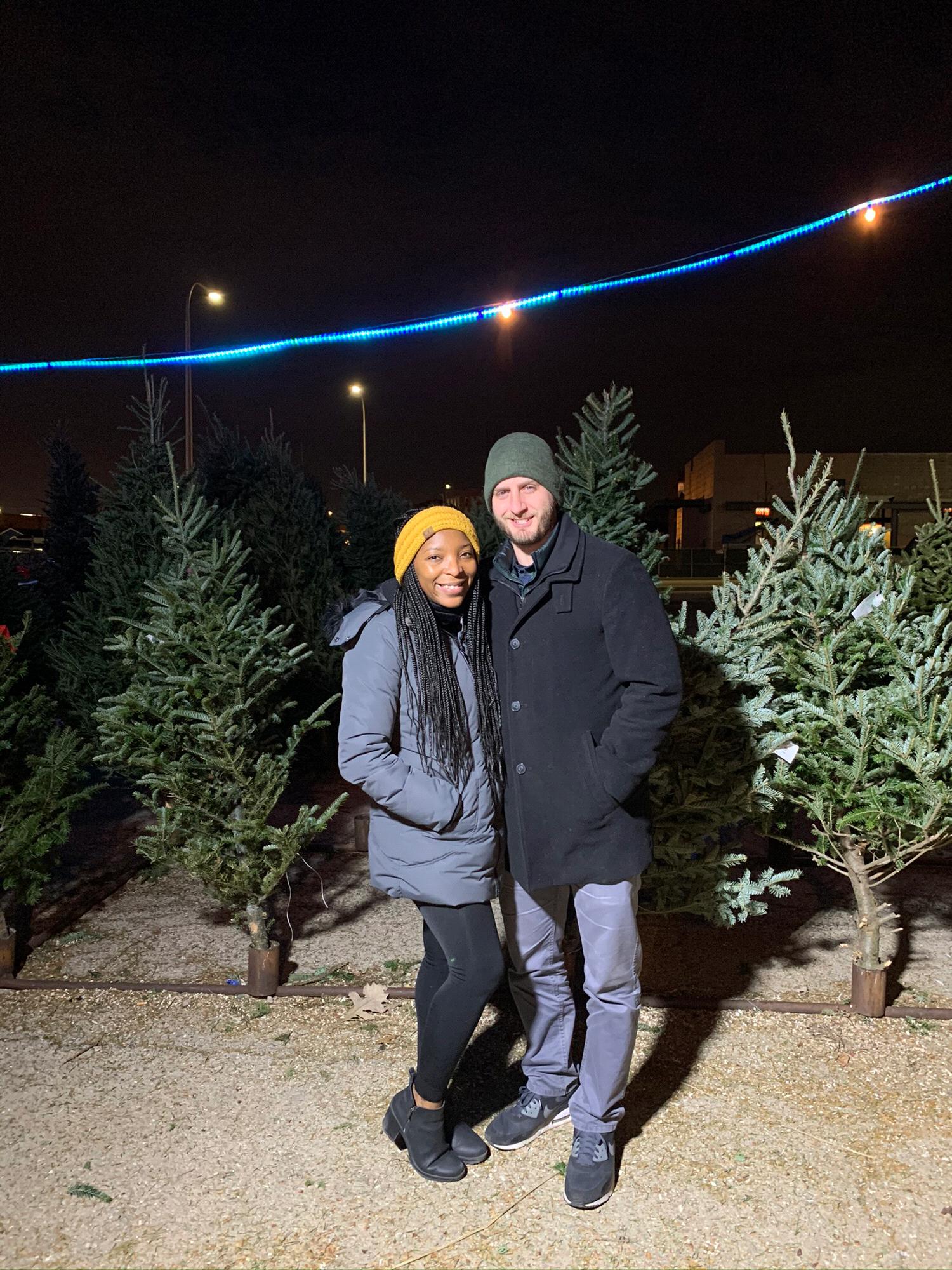 Picking out our 1st Christmas tree together🎄