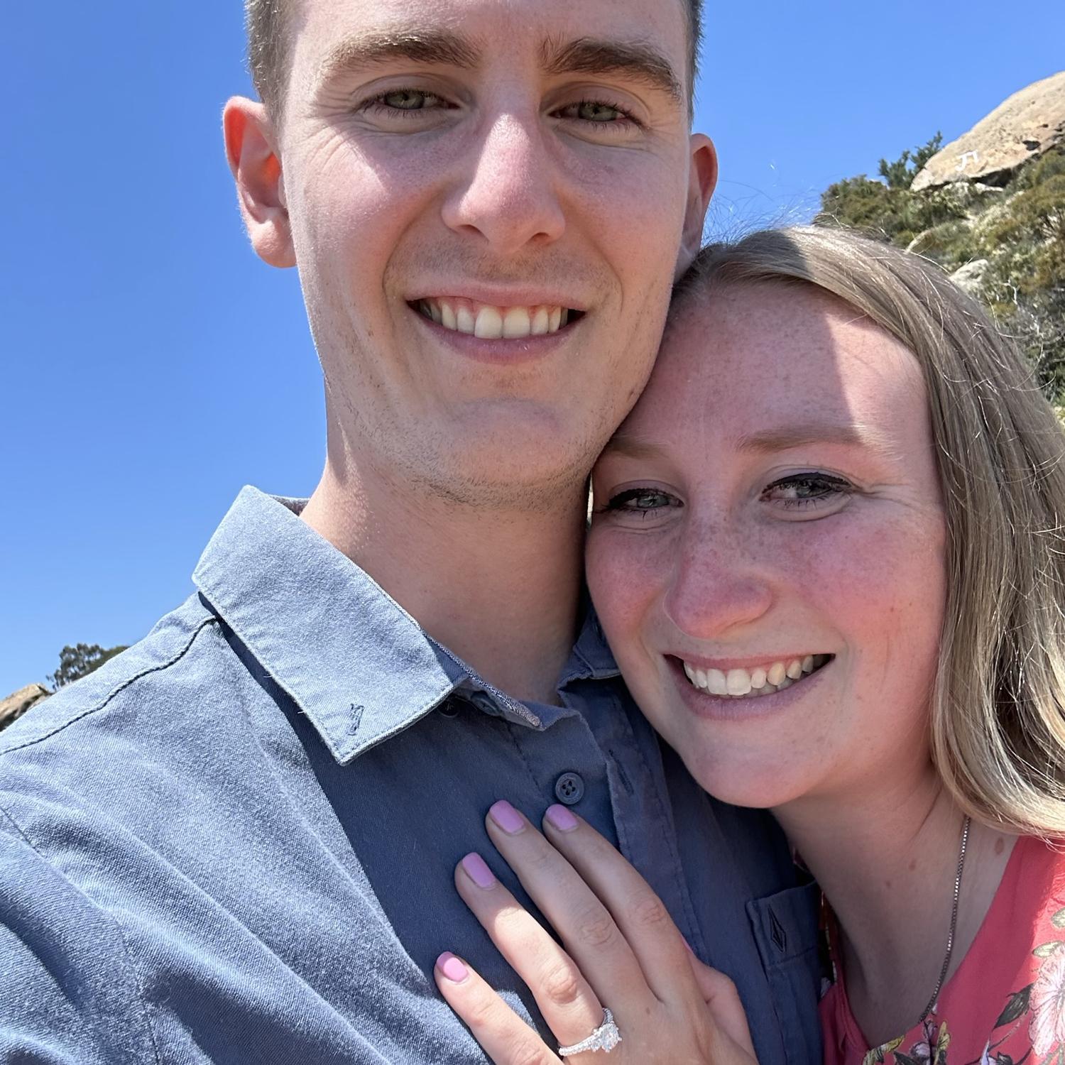 Engaged in Malibu where we went on our second date! 6.27.23