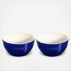 Staub Ceramic 2-pc Prep Bowl Set - White