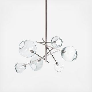 Molten Chandelier With Clear Glass