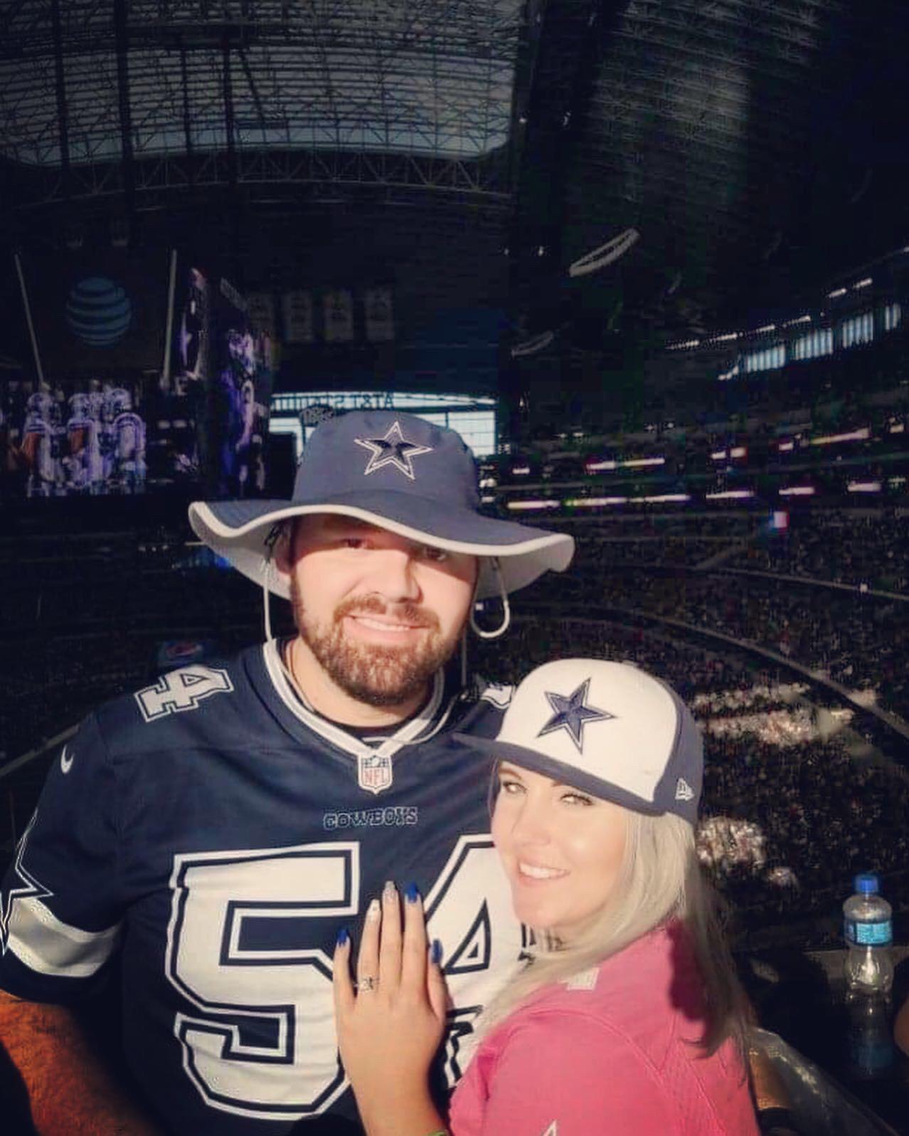 After we got engaged!
