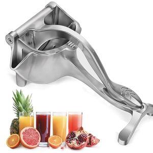 Fruit Juice Squeezer Handheld Aluminum Alloy - Lemon Squeezer Manual, Non - Slip Ergonomic Grip, Easy to Use & Clean, 0.6 L Capacity - Efficient Extraction of Citrus, Pomegranate, and Other Fruits