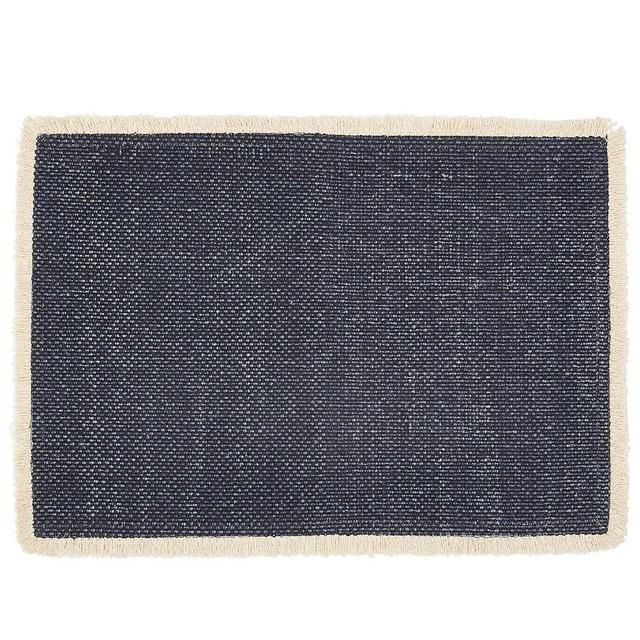 Mason Fringe Placemat, Each - Indigo
