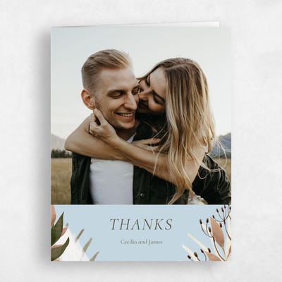 Baby Blue Wedding Thank You - Segovia Photo