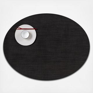 Mini Basketweave Oval Placemat, Set of 4