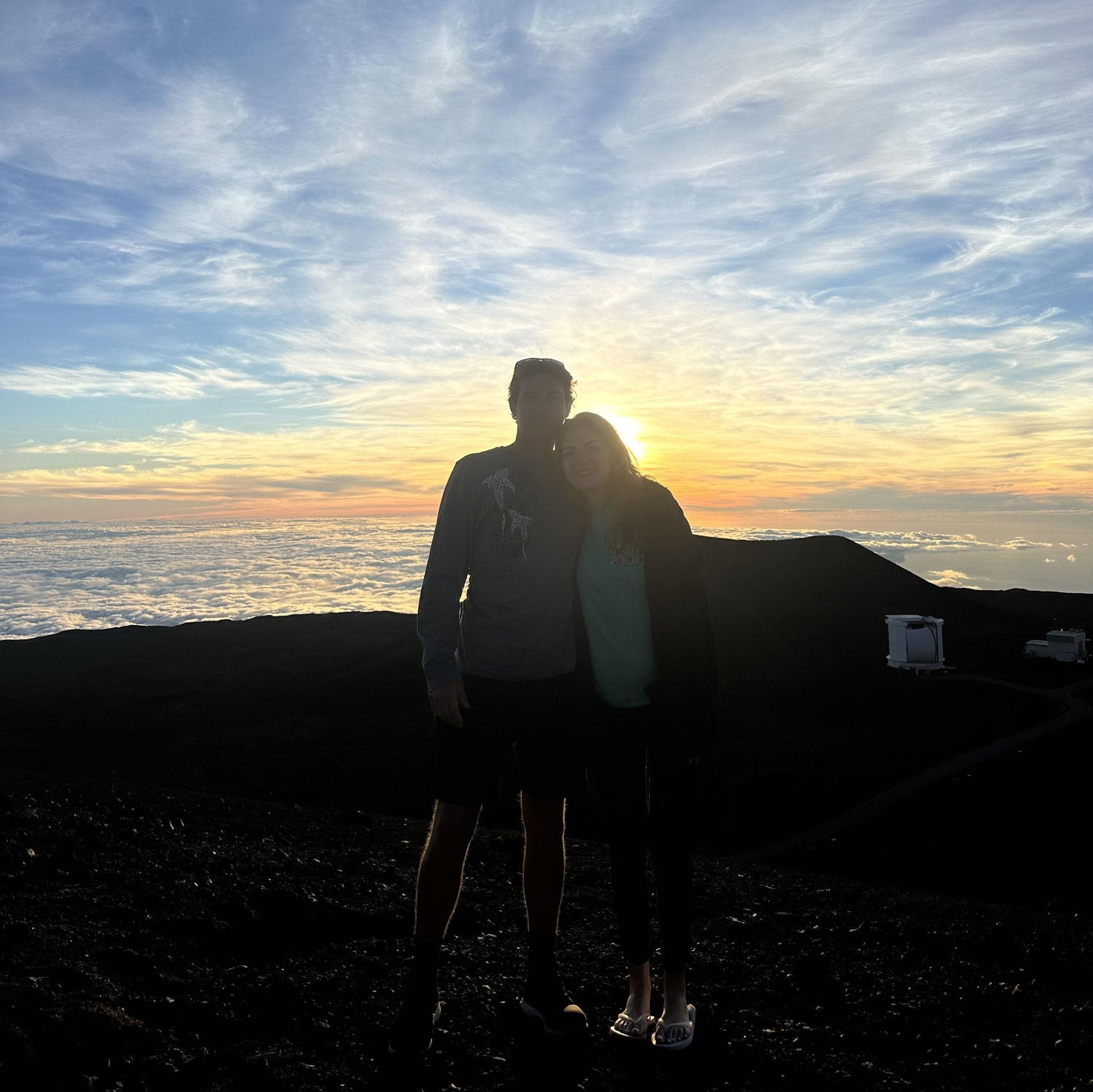 Seeing the sunset in Mauna Kea, Hawaii!