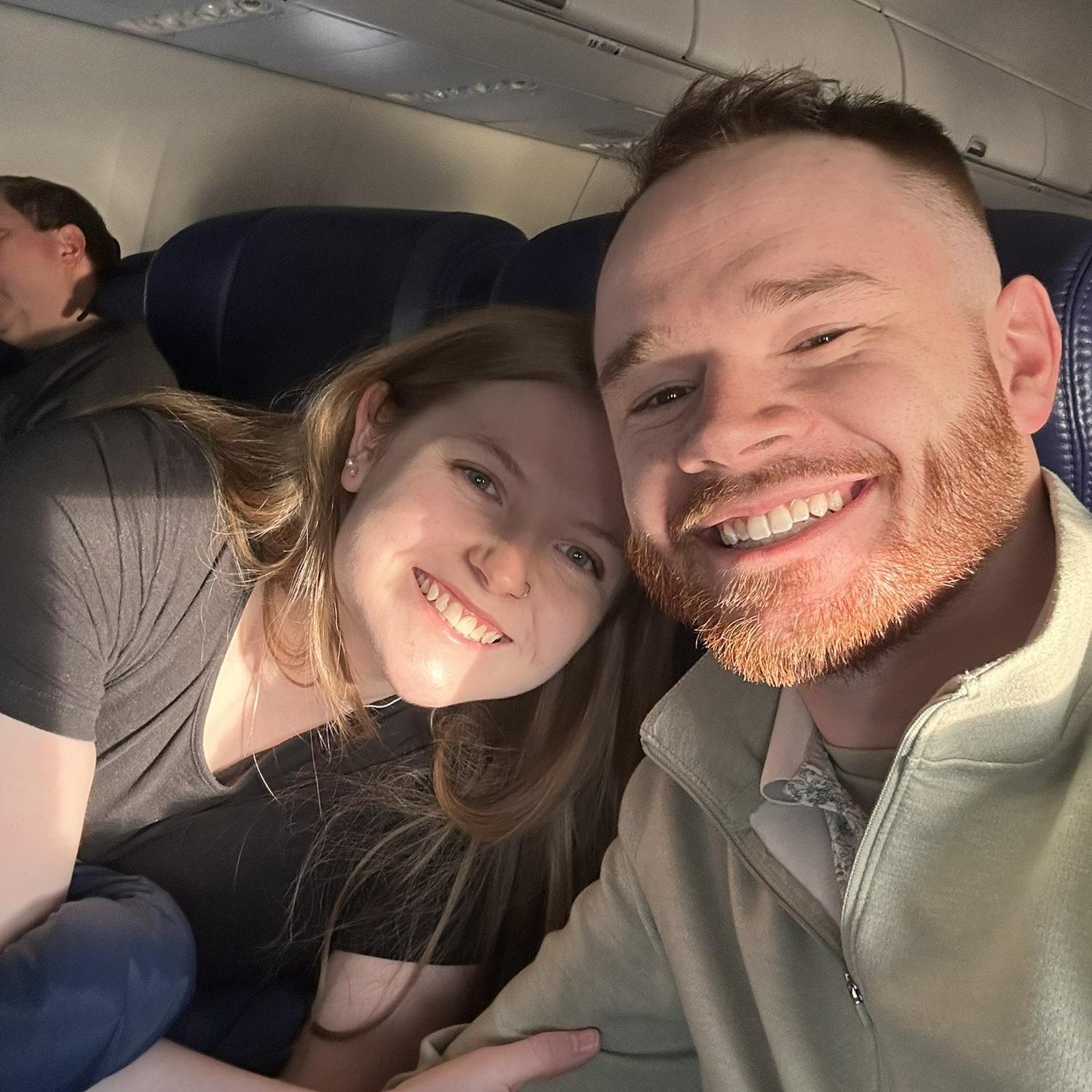 On the way to Texas for Chris to meet Bailey’s family!