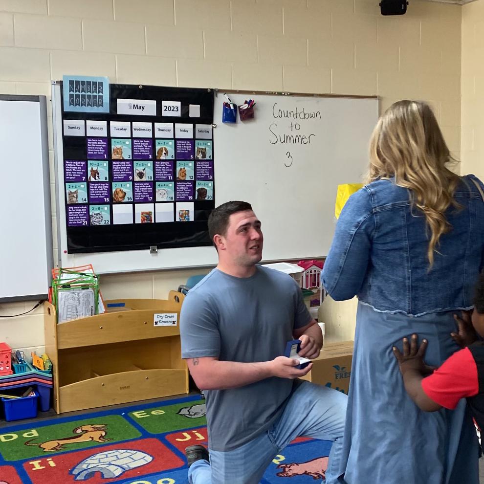 May 2023: Dylan proposed!
