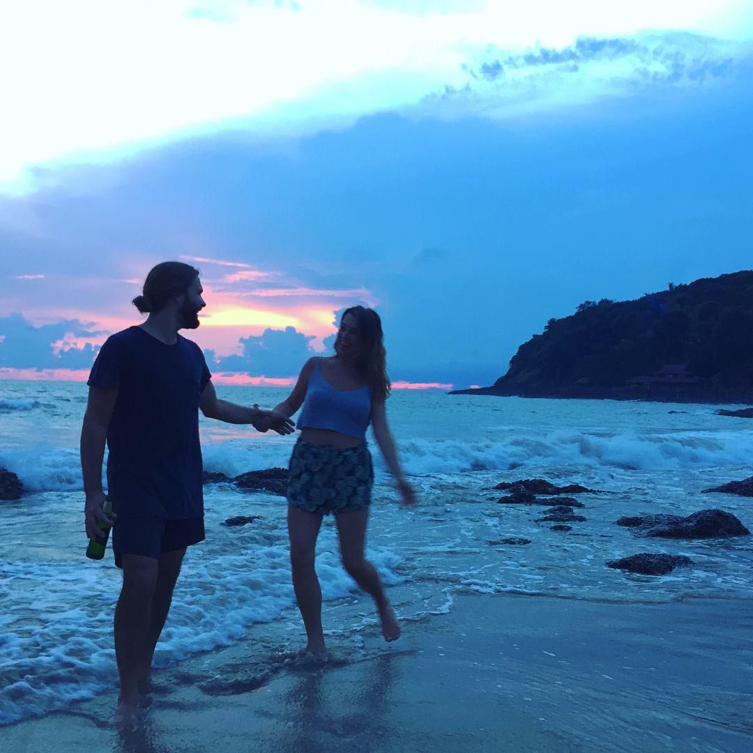 Playing along the coast line at the southern most island in Thailand - Koh Lanta.